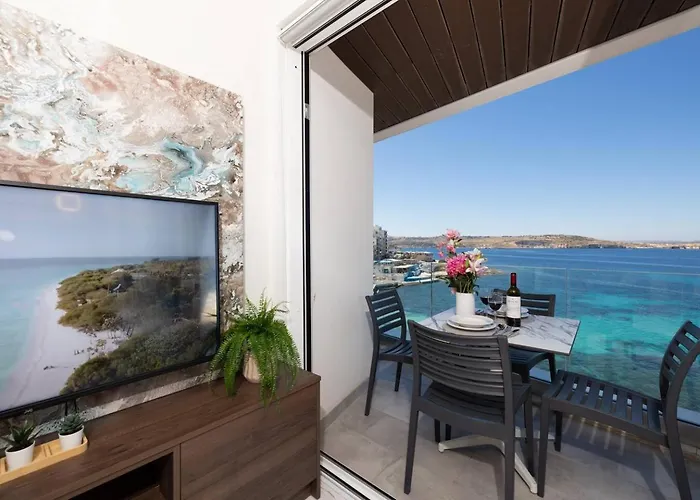 Ivory Seafront With Views!- Fl 14 By Homely Apartment St. Paul's Bay